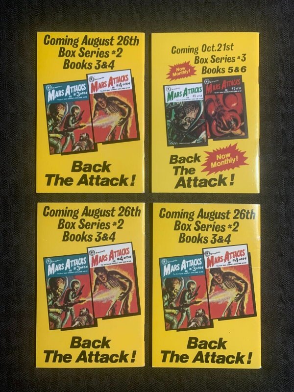 1988 MARS ATTACKS Pocket Comics Presents #1 2 3 VF/VF+ LOT of 4