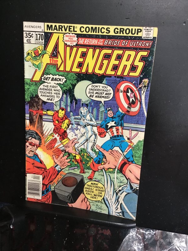 The Avengers #170 (1978) 1st Jocasta! Ultron key! VF Wow!