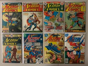 Action Comics bronze-age lot #430-523 37 diff avg 5.0 (1973-81)