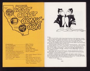 San Diego Comic Con West Coast Program 1972 - Jack Kirby Wraparound cover (8.0)