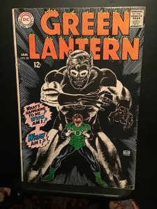 Green Lantern #58 (1968) high-grade black cover beauty! VF Wow!