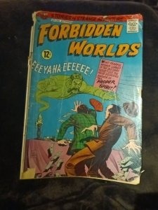 Forbidden Worlds #139 Comic Book Acg 1966 Silver Age Lou Wahl Cover Art Horror