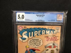 Superman #123 (DC, 1958) CGC 5.0