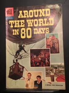Four Color #784 (1957). Around the world in 80 days! Mid high grade FN+ Wow!