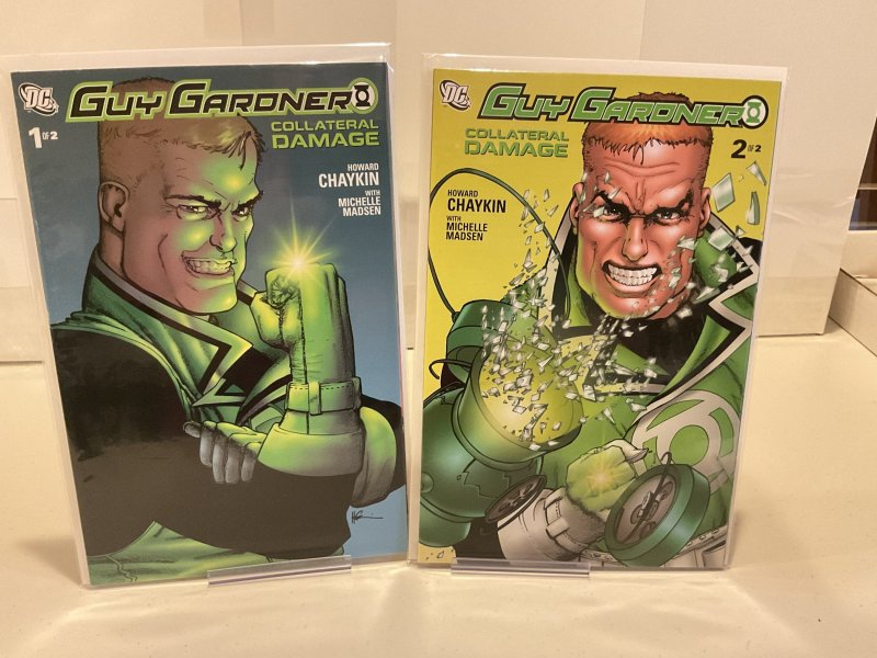 Guy Gardner: Collateral Damage (Green Lantern) Mini-series Set #1-2 2007 Chaykin