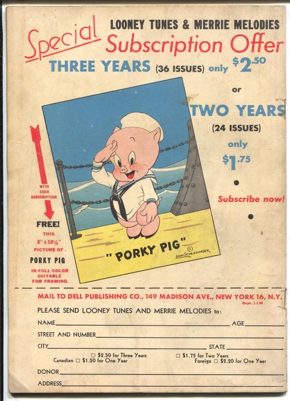 Looney Tunes #39  1945 - Dell  -FN+ - Comic Book