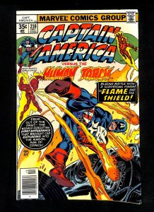 Captain America #216 Versus Human Torch!