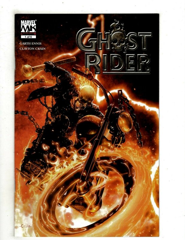 12 Marvel Comics Ghost Rider 1 Heaven's on Fire 1 2 4 5 6 Illuminati 2 3 + J503