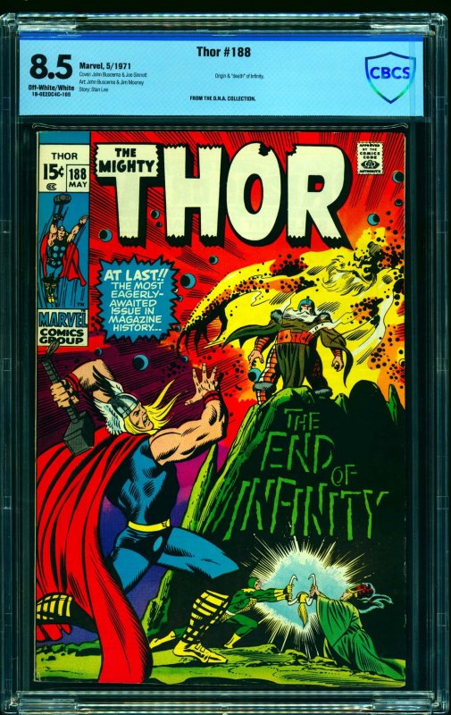 Thor #188 CBCS VF+ 8.5 Off White to White Marvel Comics