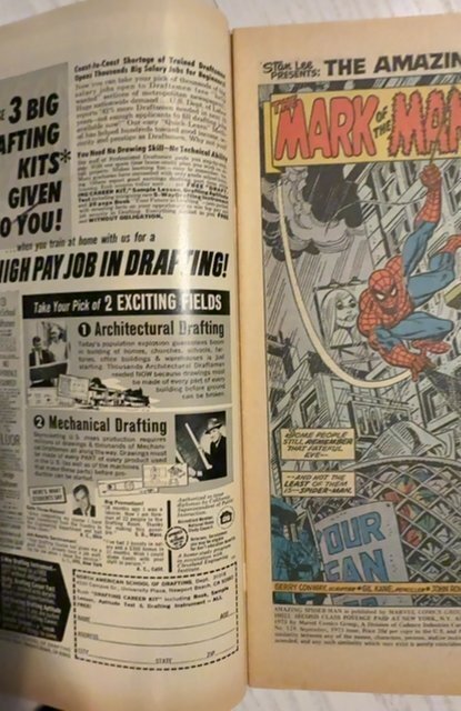 The Amazing Spider-Man #124 (1973)1st manwolf app needs pressing cover indents