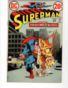 Superman #263 Neal Adams Cover THE MAN OF MOLTEN STEEL!