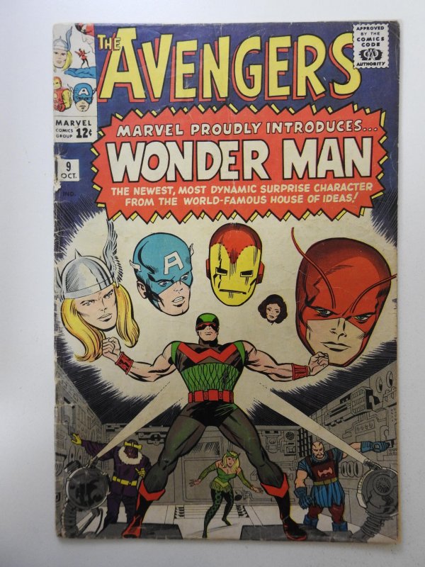 The Avengers #9  (1964) GD+ Condition!  Moisture stain