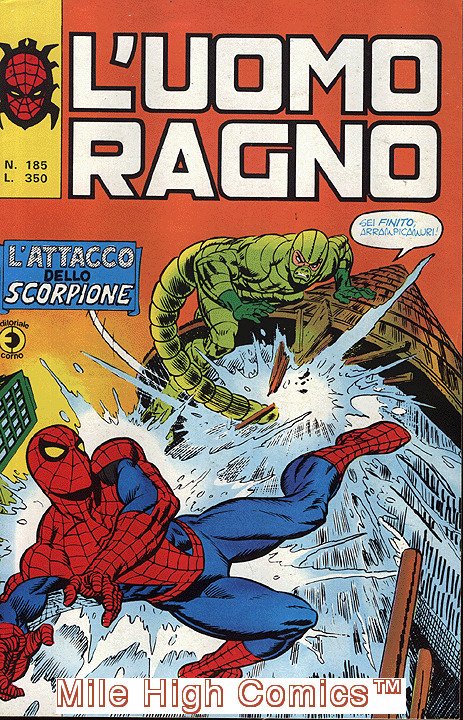SPIDER-MAN ITALIAN (L'UOMO RAGNO) (1970 Series) #185 Very Fine Comics Book