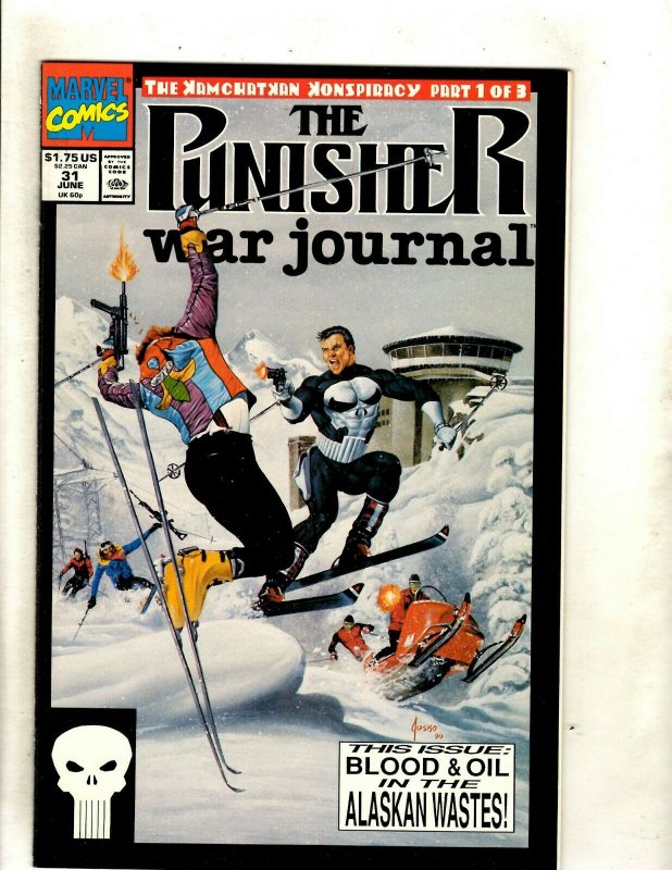 12 Punisher War Journal Marvel Comic Books #26 27 28 29 30 31 32 33 34 35 37 HJ9