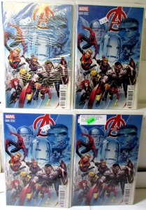 Avengers Lot 4 #44 E x4 2015 Marvel 5th Series Variant Wolverine Comics
