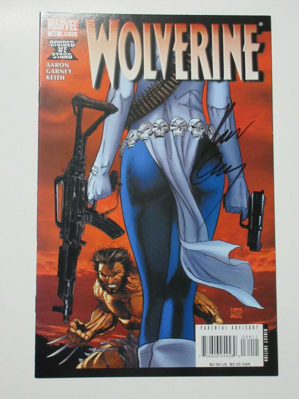 Wolverine (Marvel v3 2008) #64 Bankrobbing Mystique! Signed by Ron Garney