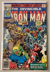 Iron Man #114 Marvel 1st Series (6.0 FN) 1st Arsenal (1978)