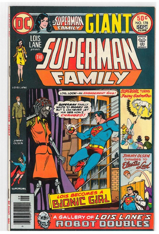 Superman Family (1974) #178 VF, Lois Lane becomes a Bionic Girl