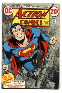 ACTION COMICS #419 comic book 1st HUMAN TARGET-DC