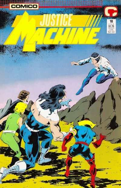 Justice Machine (1987 series) #18, NM + (Stock photo)