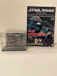 Tie Interceptor Star Wars Vehicles Collecton Magazine and Ship Model #15 TB7