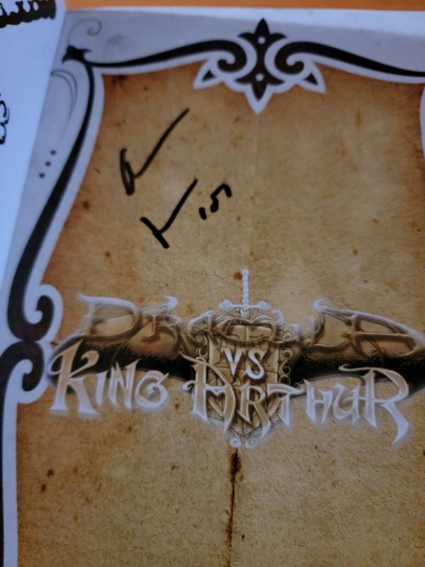 Dracula Vs King Arthur #1 TPB Full Series SIGNED ~ VERY FINE ~ 2001 Silent Devil