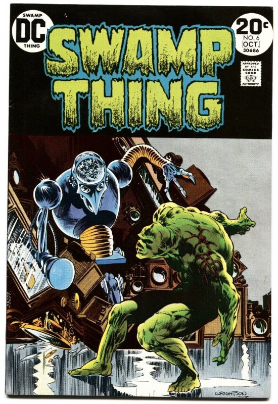 SWAMP THING #6-DC--1973--BERNI WRIGHTSON-ORIGINAL OWNER COPY-NM- 