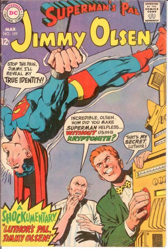 JIMMY OLSEN 109 VG-F Mar. 1968 COMICS BOOK