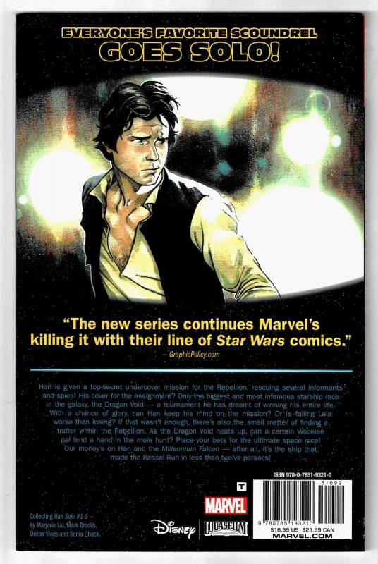 Star Wars, Han Solo TPB #1 (2017), NM+ (9.6); NEVER read! Our favorite scoundrel