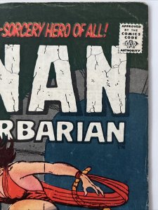 Conan the Barbarian #5 -  Zukala's Daughter (Marvel, 1970) VG/FN.   Barry Smith