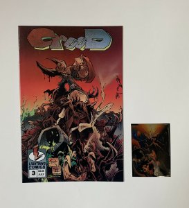 CREED #3~1st PRINT WITH CARD~TRENT KANIUGA ART~LIGHTNING COMICS~JULY 1996