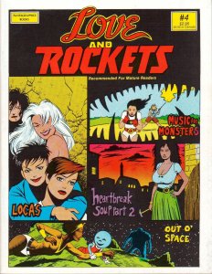 Love And Rockets #4 FN ; Fantagraphics | 1st print Hernandez Bros.