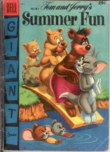 TOM & JERRY SUMMER FUN 3 G-VG Dell giant 1956 COMICS BOOK