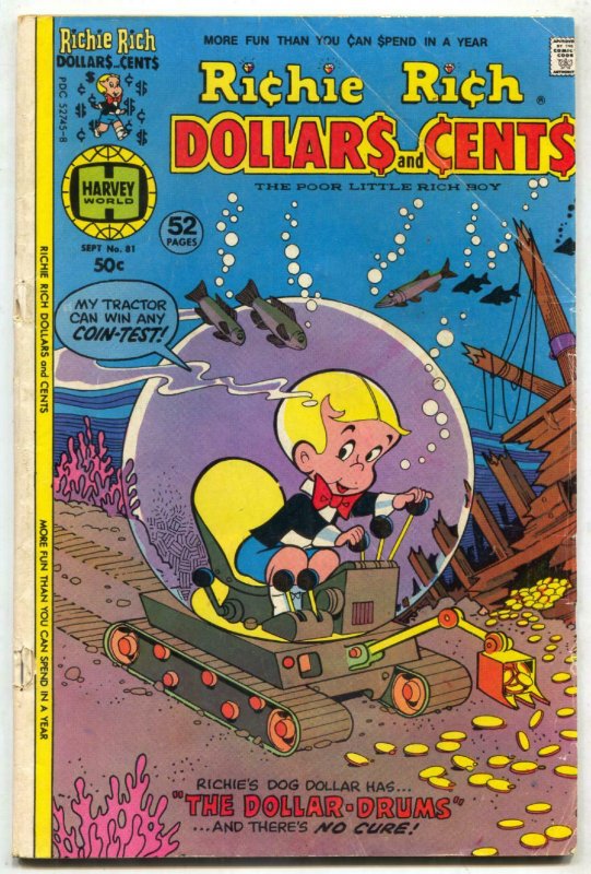 Richie Rich Dollars and Cents #81 1977- Harvey comics G/VG