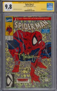 SPIDER-MAN #1 CGC 9.8 LIZARD SS SIGNED TODD MCFARLANE WHITE PAGES 7009