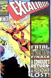 Excalibur #71 VF ; Marvel | Joe Madureira Fatal Attractions Hologram Cover