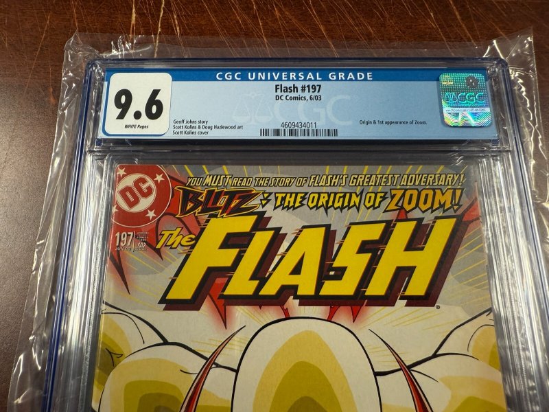 Flash # 197 CGC Graded 9.6 DC Comic Book 1st Zoom Appearance 2003 JH14