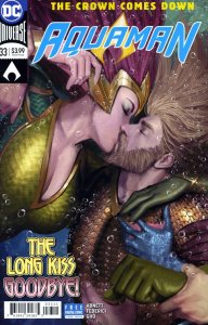 Aquaman (8th Series) #33 VF/NM ; DC | Dan Abnett Kiss Cover Mera
