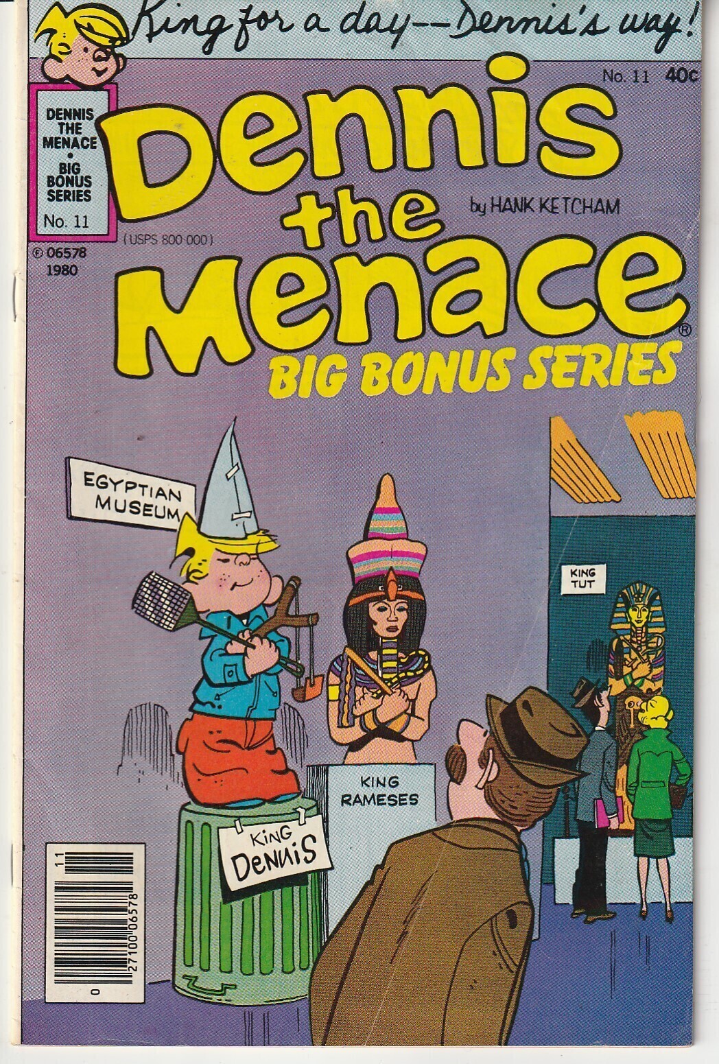 Dennis The Menace Bonus Magazine Vol 2 11 King Dennis Comic Books Bronze Age Fawcett 