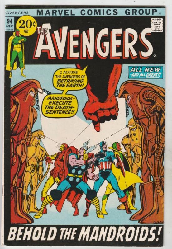 Avengers, The #94 (Dec-71) VF/NM High-Grade Avengers