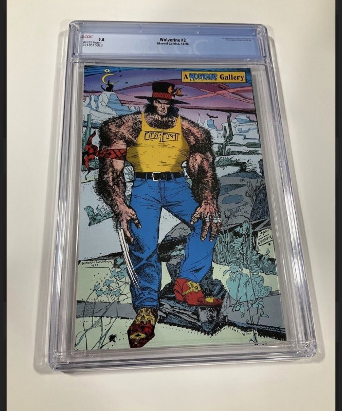 Wolverine 2 cgc 9.8 wp marvel 1988 