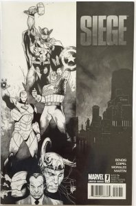 (2009) marvel comics SIEGE #1 1:75 OLIVER COIPEL SKETCH VARIANT COVER