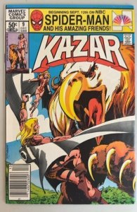 Ka-Zar the Savage #9 Newsstand Edition (1981)