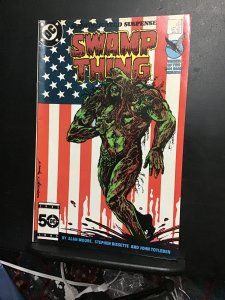 Swamp Thing #44 (1986) high-grade Alan Moore! John Constantine! Flag cover! NM-