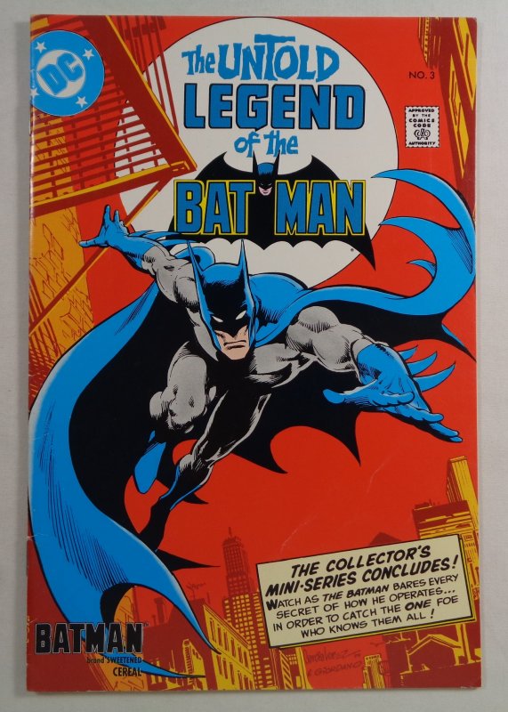 Untold Legends of Batman #1 2 3 Joker Batman Cereal DC 1980