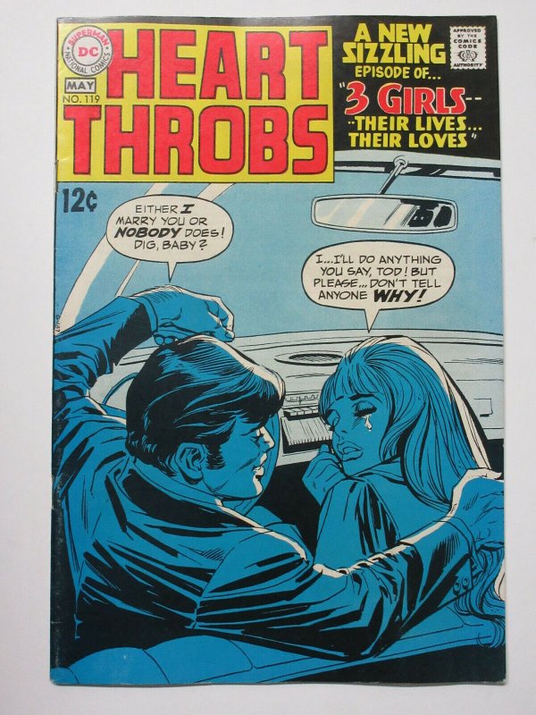 Heart Throbs (May 1969) #119 VF 3 Girls, Their Loves, Their Lives