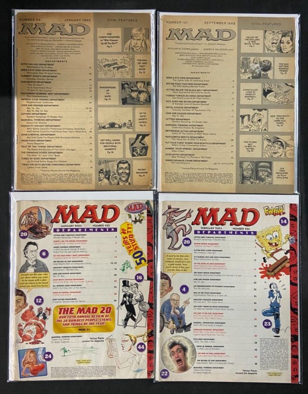 HUGE MAD 64 MAGAZINE LOT VARIOUS CONDITIONS