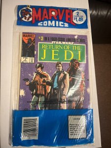 Star Wars Return of the Jedi Lot Complete Bagged Marvel Set of 1-4 Sealed 4 Pack