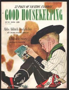Good Housekeeping 6/1950-Alex Ross cover art-pulp fiction-fashions-seasonal i...