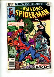 AMAZING SPIDER-MAN #204 (9.2) BLACK CAT, NEWSSTAND, GRADEABLE!! 1980